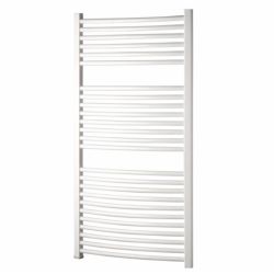 【White Curved Towel Radiator】